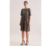 Sommerkleid SEIDENSTICKER, Damen, Gr. S (36), Normalgrößen, kupfer, 95% Polyester, 5% Elasthan, glänzend, regular fit, Rundhals, Kleider Sommerkleid, 1/2 Rundhals Pailletten (42280168-36) kupfer