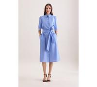 Sommerkleid SEIDENSTICKER, Damen, Gr. XL (42), Normalgrößen, blau, 100% Baumwolle, gestreift, regular fit, Kleider Sommerkleid, 1/2 Kragen Gestreift (90308553-42) blau
