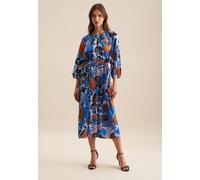 Satin Maxi Kleid Blau 38 (60.137642-0015-38)