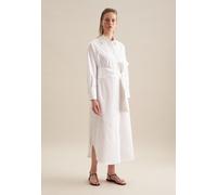 Sommerkleid SEIDENSTICKER "Schwarze Rose", Damen, Gr. S(36), Normalgrößen, weiß, 100% Baumwolle, unifarben, oversize, Kleider Sommerkleid, 1/1 Kragen Uni (95570847-36)