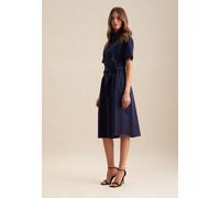 Satin Midi Kleid Blau 42 (60.237132-0018-42)