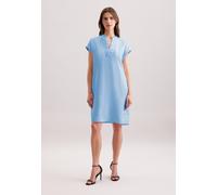 Sommerkleid SEIDENSTICKER "Schwarze Rose", Damen, Gr. XL (42), Normalgrößen, blau, 100% Leinen, unifarben, regular fit, ohne Ärmel, Kleider, Ohne Arm Kragen Uni (27897447-42) blau