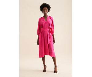 Sommerkleid SEIDENSTICKER "Schwarze Rose", Damen, Gr. XS (34), Normalgrößen, pink, 88% Modal, 12% Polyester, unifarben, oversize, Rundhals, Kleider Sommerkleid, 3/4 Rundhals Uni (21604566-34) pink
