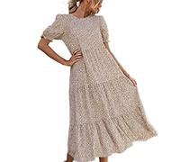 Sommerkleid Strandkleid Damen Swing Kleid,Summer Vintage Kleidung,Jerseykleid Sommer,Kleider Mollige Frauen,Sommerkleider In Kurzgrößen,Luftige Italienische Sommerkleider,Damen Kleid Pink