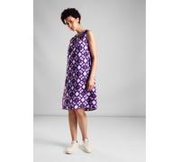 Street One Damen Sommerkleid A144094 – Print, ärmellos, 100% Viskose – bellflower lilac Gr. 34