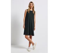STREET ONE Damen A144583 Kleid in Unifarbe, Pine Grove Green, 42