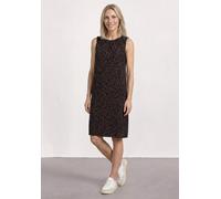 Street One Frauen Knielanges Kleid mit Rundhalsausschnitt in Braun, Gr: 46