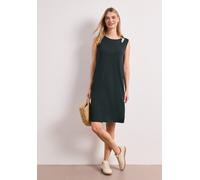 Sommerkleid STREET ONE, Damen, Gr. 46, N-Gr, deep bound grün, Jersey, Obermaterial: 95% Viskose, 5% Elasthan, unifarben, lässig geschnitten kniefrei, Rundhals, Kleider Sommerkleid, Sommerkleid - ärmel