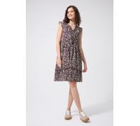 Knielanges Kleid aus Chiffon mit Print