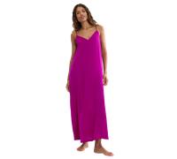 Sommerkleid TRIUMPH "Summer Satin Dress", Damen, Gr. 42, N-Gr, raspberry juice, Satin, Obermaterial: 100% Polyester, bequem lang, tiefer V-Ausschnitt, Kleider Sommerkleid, tiefer V-Ausschnitt, schmale