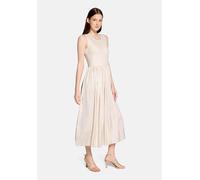 Sommerkleid VERA MONT "Damen mit Plissee", Damen, Gr. 36, Normalgrößen, beige (bright gardenia), Stoff, Obermaterial: 100% Polyester, ausgestellt lang, Rundhals, Kleider Sommerkleid (43974042-36) brig