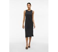 Sommerkleid VILA "VIMODALA O-NECK S/L DRESS - NOOS", Damen, Gr. S, N-Gr, schwarz, Jersey, Obermaterial: 70% Modal, 30% Polyester, unifarben, Rundhals, Kleider Sommerkleid (51158415-S) schwarz