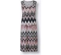 Sommerkleid violett-schwarz-bedruckt 40/42