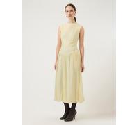 Sommerkleid Y.A.S "YASKRISSI SL BUBBLE HEM LONG DRESS NOOS", Damen, Gr. 38, N-Gr, anise flower, Web, Obermaterial: 66% Polyester, 34% Lyocell, unifarben, Midi, Rundhals, Kleider Sommerkleid (89308414-