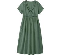 Sommerkleider Damen Lang Boho Blumen Kurzarm Lässig V-Ausschnitt A-Linie Blumenkleid Elegant Kleid Sommer Wickelkleid Strandkleid Partykleid Maxikleid Cocktailkleid