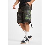 Cargoshorts BRANDIT "Brandit Iron Maiden Savage Shorts The Number of The Beast", Herren, Gr. 6XL, US-Größen, schwarzcamo, 100% Baumwolle, normal, Hosen (12519760-6XL) schwarzcamo