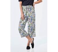 Sommerliche Druckhose braun 22 3/4-Länge