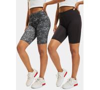 sommerliche Urban Classics Damen Shorts Stretch 200 g/m² Schwarz/Weiß XS
