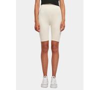 sommerliche Urban Classics Damen Shorts Stretch 270 g/m² mit Baumwolle Ecru-Weiß M