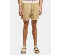 sommerliche URBAN CLASSICS Herren Shorts 116 g/m² Beige/Weiß 3XL