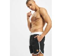 Urban Classics Badeshorts Retro – schnelltrocknend, Polyester, Kordelzug, elastisch – Schwarz XXL