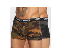 Urban Classics Herren Boxershorts TB2047 – 2er-Pack Camo, 95% Baumwolle – Gr. 2XL