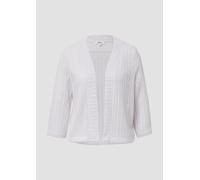 Sommerlicher Cardigan im Relaxed Fit mit 3/4-Ärmeln 32 weiß 2166369.0100.32