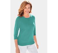 Sommerlicher Strickpullover mit Ajourmuster grün 23