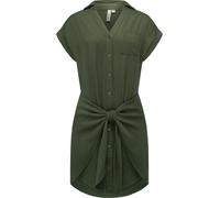 Sommerliches Blusenkleid mit Taillenband "Bahaya" Dark Olive XL