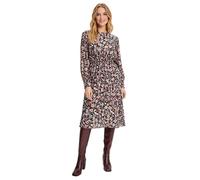 sommerliches Damen Mini-Kleid mit Blumen-Muster Chiffon-Kleid Große Größen 917915 Schwarz/Bunt 50