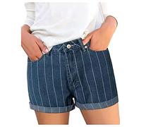 Sommermode Damen 2023 Shorts Capri Pants Jeanshose Hot Hotpants Knielang Kurze Jeans Jeanshosen Boyfriend Volleyball Sexy Short Latzhose Damen Baumwolle Leinen Shorts