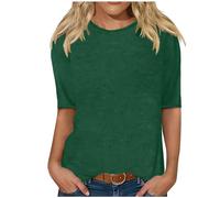 Sommermode Damen 2026 T-Shirt Red Sweatshirt Women T Shirt Streifen Gestreiftes Karneval Tshirt Baumwolle XXL Royalblau Elegant Festlich Basic Rundhals Bluse Kurzarm Bunt Festliche