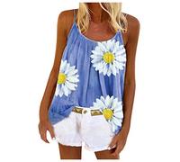 Sommermode Sale Pitashe Damen Tops Damen Criss Cross Bunt 3D Print Racerback Sport Weste Cami Top T-Shirt 3D Print Gothic mehrfache Träger Sleeveless Hemd Trägershirts Ärmellos Strappy Tank Bluse