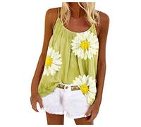 Sommermode Sale Pitashe Damen Tops Damen Sommer Oberteile Ärmellos Top Schleife Shirt Sommer Casual Print Tanktop Blusen Damenblusen Kurzarm Sport Camisole Spitze Hoodies Sweatshirt Sommerbluse Tunika