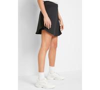 Sommerrock BONPRIX "Sport-Rock mit integrierter Radlerhose, schnelltrocknend", Damen, Gr. 36/38 (S), schwarz, Web, Obermaterial: 92% Polyester, 8% Elasthan, unifarben, oversize kniefrei, Röcke Sommerr