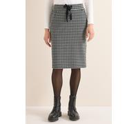 Sommerrock CECIL, Damen, Gr. L (42), schwarz, Stoff, 40% Polyester, 40% Baumwolle, 15% Viskose, 5% Elasthan, unifarben, comfort fit knielang, Röcke, mit Elastikbund und Tunnelzugbändchen (54357163-L)