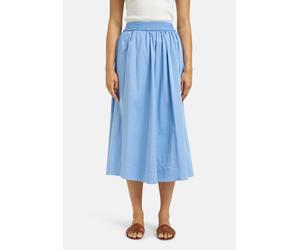 Sommerrock MILANO ITALY, Damen, Gr. 38, ocean, Web, Material: 70% Baumwolle, 27% Polyamid, 3% Elasthan, unifarben, regular fit, Röcke, mit Elastikbund (82964068-38) ocean