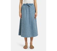 Sommerrock MILANO ITALY, Damen, Gr. 40, blau (denim), Web, Material: 80% Baumwolle, 20% Polyester, unifarben, regular fit, Röcke, mit Taschen (71413164-40) denim