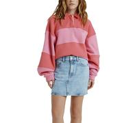 Sommerrock ROXY "Rain Mini Skirt Beau Blue", Damen, Gr. S, blau (beau blau), 79% Baumwolle, 20% Baumwolle, 1% Elasthan, Röcke (46153752-S) beau blau