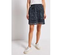 Gemusterter Chiffon Rock