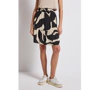 Sommerrock STREET ONE, Damen, Gr. 44, grau (whale tail grau), Stoff, 100% Viskose, animal-print, normal knielang, Röcke, mit Elastikbund (77906743-44) whale tail grau