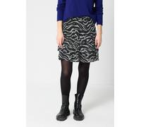 Sommerrock STREET ONE STUDIO, Damen, Gr. 44, flint grau, Stoff, Obermaterial: 100% Polyester; Futter: 100% Modal, unifarben, comfort fit kniefrei, Röcke, mit Grafikmuster (17142927-44) flint grau