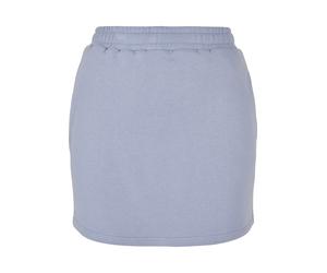 Sommerrock URBAN CLASSICS "Urban Classics Damen Ladies Organic Terry Mini Skirt", Damen, Gr. 3XL, blau (violablau), 100% Baumwolle (Bio), unifarben, normal, Röcke (82883308-XXXL) violablau