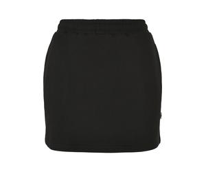 Sommerrock URBAN CLASSICS "Urban Classics Damen Ladies Organic Terry Mini Skirt", Damen, Gr. S, schwarz, 100% Baumwolle (Bio), unifarben, normal, Röcke (90113028-S) schwarz