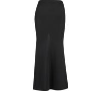 Sommerrock URBAN CLASSICS "Urban Classics Ladies Glitter Maxi Skirt", Damen, Gr. 3XL, schwarz, 76% Polyester, 21% Metall, 3% Elasthan, unifarben, normal, Röcke (92669366-XXXL) schwarz