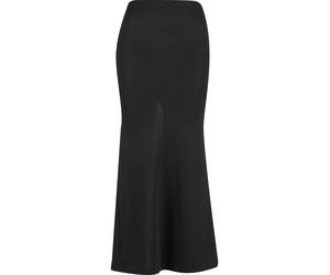 Sommerrock URBAN CLASSICS "Urban Classics Ladies Glitter Maxi Skirt", Damen, Gr. XXL, schwarz, 76% Polyester, 21% Metall, 3% Elasthan, unifarben, normal, Röcke (92669366-XXL) schwarz