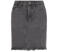 Sommerrock URBAN CLASSICS "Urban Classics Ladies Heavy Mini Denim Skirt", Damen, Gr. 27, new grau washed, 100% Baumwolle, unifarben, slim fit, Röcke (44706552-27) new grau washed