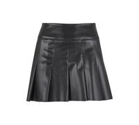 Sommerrock URBAN CLASSICS "Urban Classics Ladies Synthetic Leather Pleated Skirt", Damen, Gr. S, schwarz, 100% Kunststoff, unifarben, slim fit, Röcke (47796528-S) schwarz