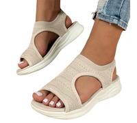 Sommerschuhe Damen - Barfuß Sandalen Damen Sommersandalen Weite H Sommerschuhe Elegant Sportsandalen Summer Shoes Sport & Slides Für Damensandalen Sommer Schuhe Weiss 37