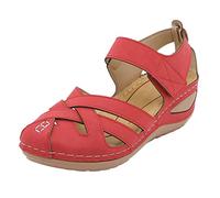 Sommerschuhe Damen Bequem Geschlossen Sportlich Riemchensandalen Sandalen Sexy Comfort Modern Casual Sandaletten Damensandalen Größe Vorne Sommerschuhe Geschlossene Sandalen